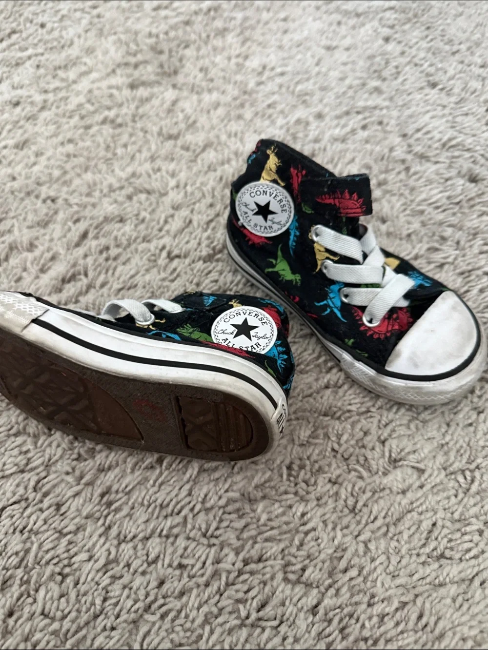 Toddler Dinosaur High Top Converse
